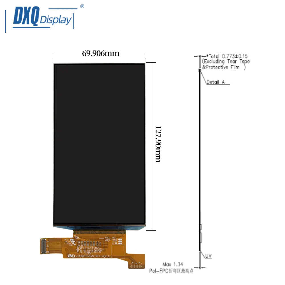 1080x1920 5.5 inch AMOLED Display