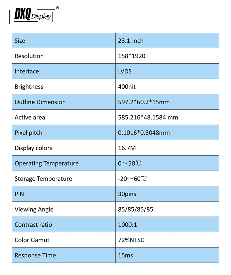 23.1 Inch LCD Advertising Shelf Display Screen for Supermarket
