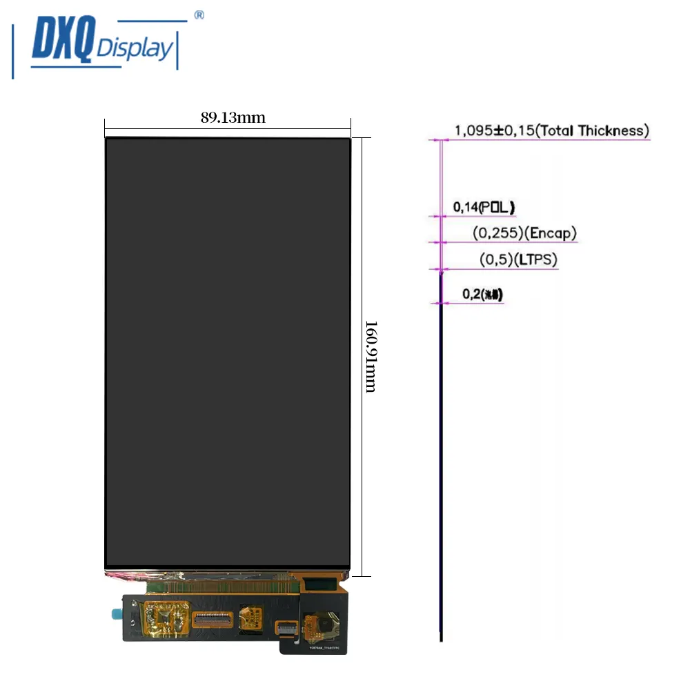 7 inch 1080x1920 OLED Display with Touch