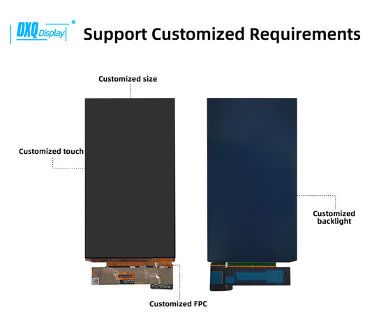 DXQ One-stop Solution Custom TFT/AMOLED/MONOCHROME/FLEXIBLE LCD Display