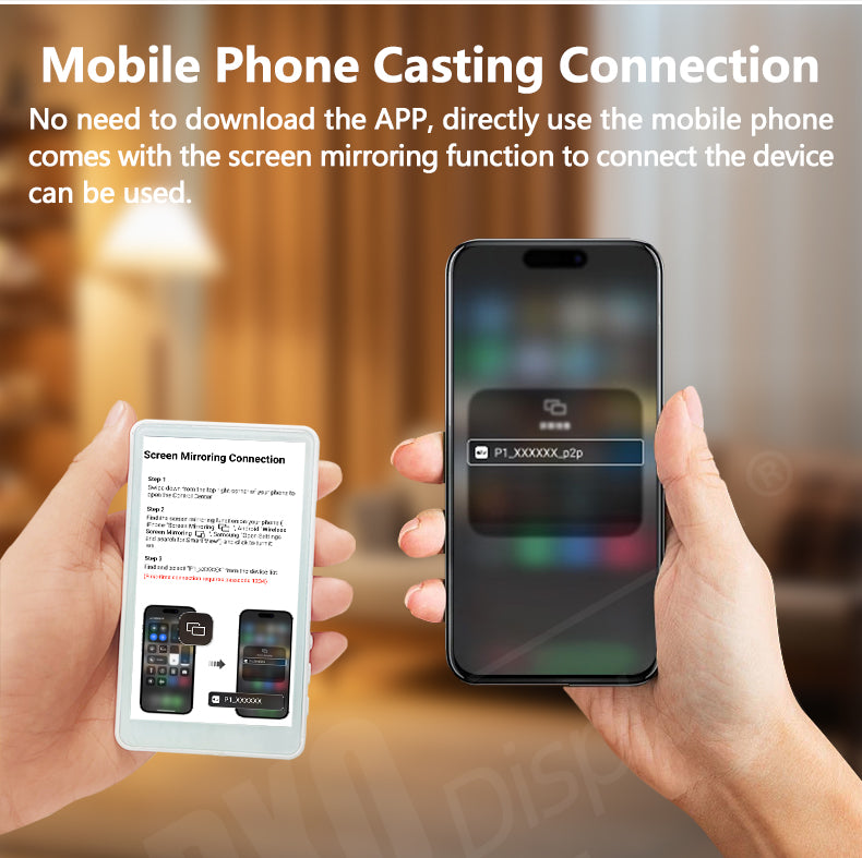 Magnetic Cell Phone Vlog Self Timer Monitor Screen Wireless Using Rear osCamera Monitor