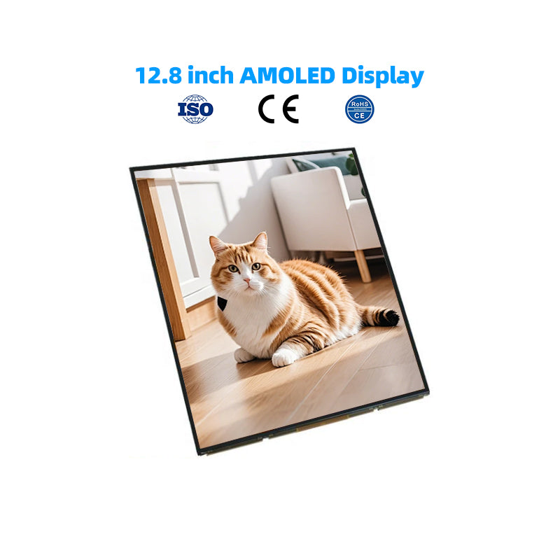 1728x1888 12.8 Inch OLED AMOLED Display LVDS 600nits High Contrast 12.8inch Big Size AMOLED Screen