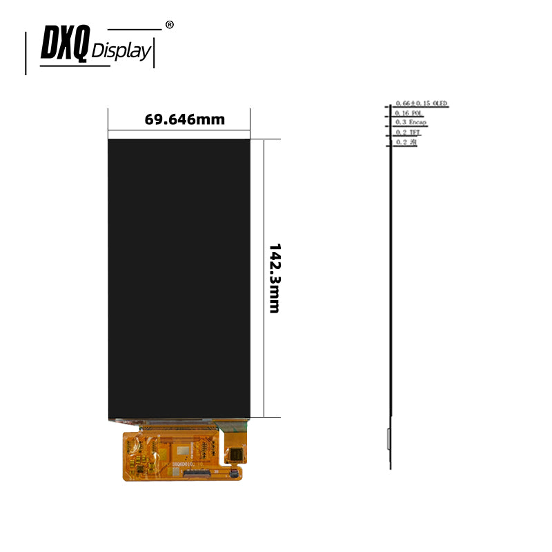1080x2160 6.01 Inch AMOLED Display for Game Console