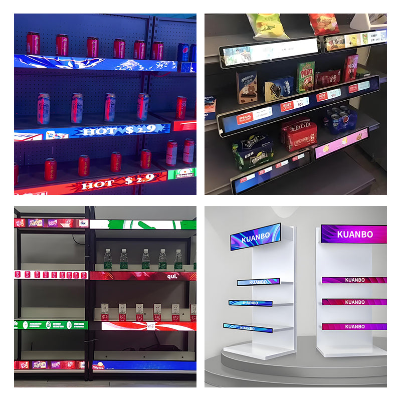 23.1 Inch LCD Advertising Shelf Display Screen for Supermarket