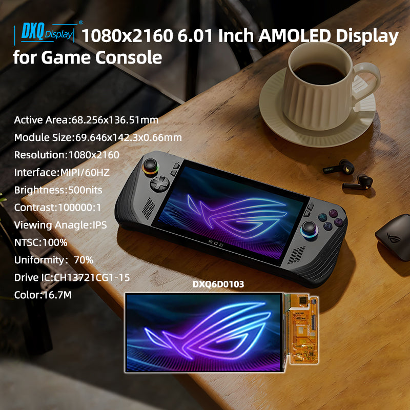 1080x2160 6.01 Inch AMOLED Display for Game Console