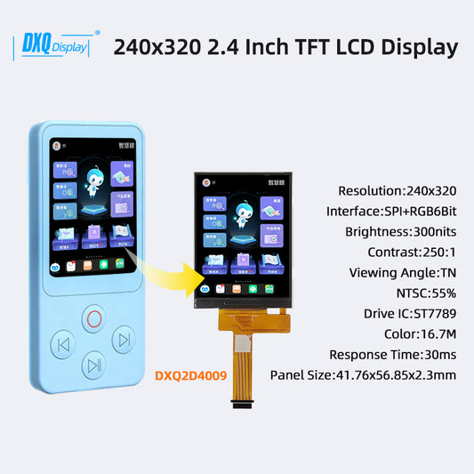 240x320 TN 2.4 Inch TFT LCD Display