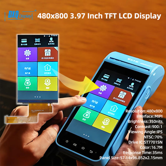 480x800 3.97 Inch TFT LCD Display for POS Terminal