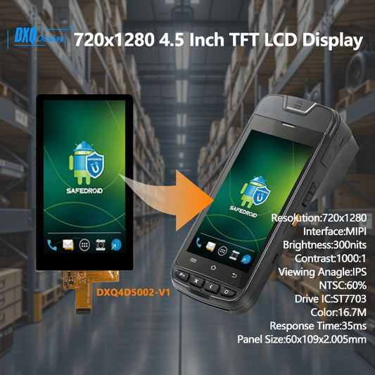 720x1280 4.5 Inch TFT LCD Display for Handheld Devices