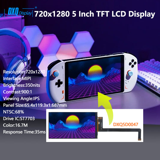 720x1280 5 Inch TFT LCD Display for Game Console