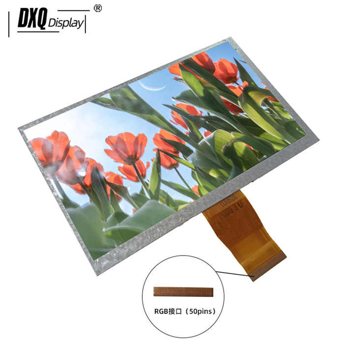 7 Inch 1024x600 IPS 50 Pins TFT LCD Display